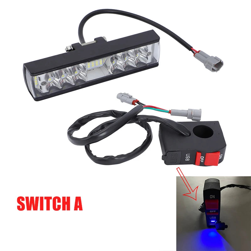 HEADLIGHT SWITCH Kit Plug And Play White For Sur ron Surron LBX Segway X260 X160 For Talaria RISE DEFENSE SYSTEMS.AI PRODUCTS