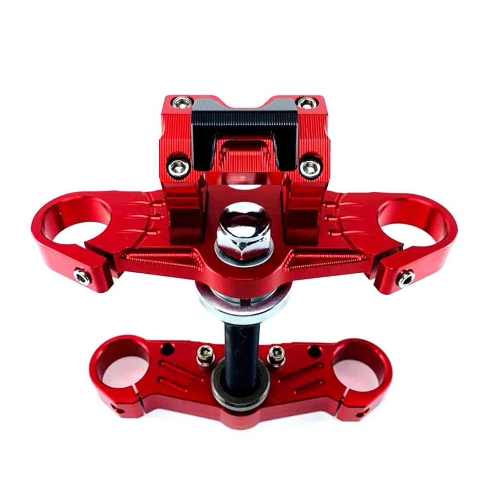 CNC Motorcycle Front Shock Samsung Steering Column With Straight Handlebar Fixed Base Universal For Honda MSX125 Monkey M3 M5 Z6 RISE DEFENSE SYSTEMS.AI PRODUCTS
