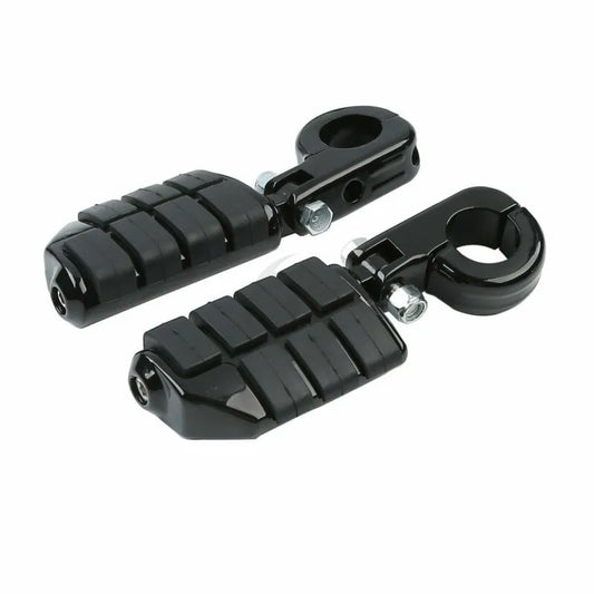 Motorcycle Universal 1.25" 32mm Highway Crash Bar Foot Pegs Footrest pedals Foot Rests For Honda Harley KAWASAKI YAMAHA Suzuki RISE DEFENSE SYSTEMS.AI PRODUCTS