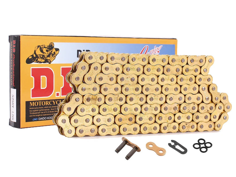 CVK High Quality Motorcycle O-ring Oil seal Chain Sets For 428 DID chain 136 Link 520 525 530 chains 120 Links with Facotry Sale RISE DEFENSE SYSTEMS.AI PRODUCTS