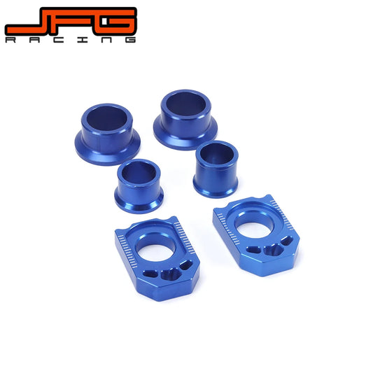 Motorcycle CNC Front Rear Wheel Hub Spacer Chain Adjust Axle Blocks For YAMAHA YZ250F 2012 2013 YZ450F 2010 2011 2012 2013 RISE DEFENSE SYSTEMS.AI PRODUCTS