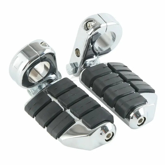 Motorcycle Universal 1.25" 32mm Highway Crash Bar Foot Pegs Footrest pedals Foot Rests For Honda Harley KAWASAKI YAMAHA Suzuki RISE DEFENSE SYSTEMS.AI PRODUCTS