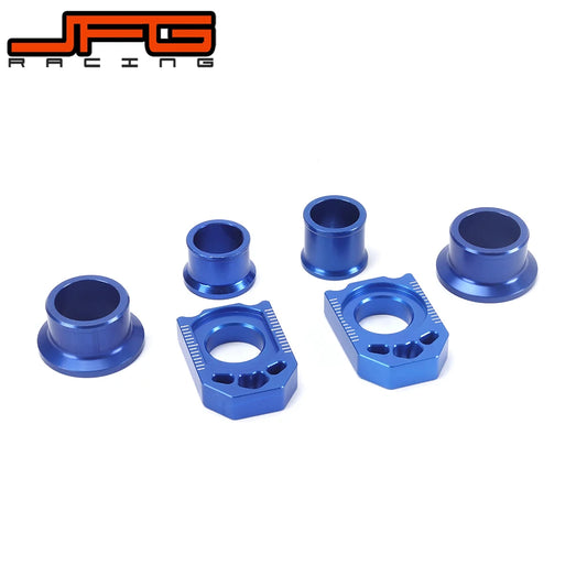 Motorcycle CNC Front Rear Wheel Hub Spacer Chain Adjust Axle Blocks For YAMAHA YZ250F 2012 2013 YZ450F 2010 2011 2012 2013 RISE DEFENSE SYSTEMS.AI PRODUCTS