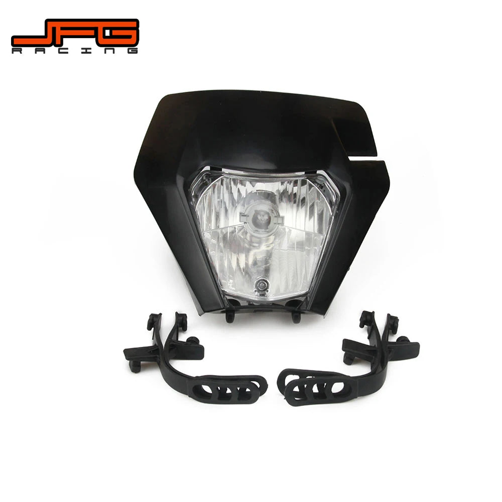 New 2017 Motorcycle Supermoto Universal Headlamp Headlight Light For KTM EXC EXCF SXF SX XC XCW XCF XCFW 125 150 250 350 450 530 RISE DEFENSE SYSTEMS.AI PRODUCTS