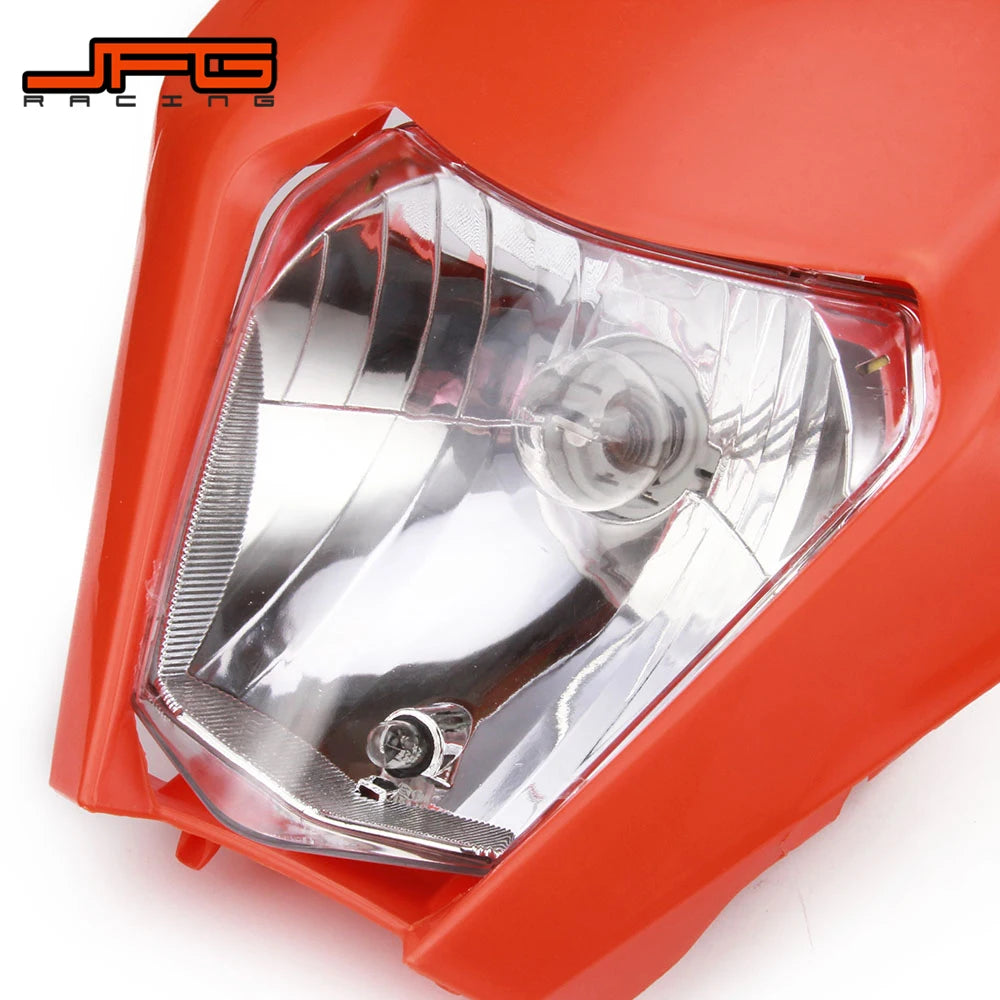 New 2017 Motorcycle Supermoto Universal Headlamp Headlight Light For KTM EXC EXCF SXF SX XC XCW XCF XCFW 125 150 250 350 450 530 RISE DEFENSE SYSTEMS.AI PRODUCTS