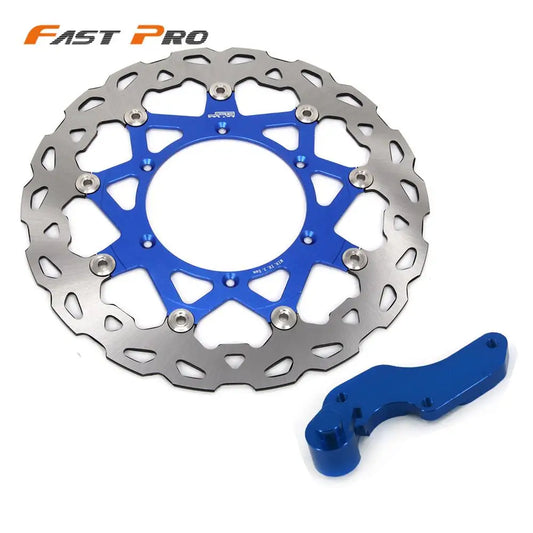 Motorcycle 320mm Front Floating Brake Disc Rotor & Bracket For Yamaha YZ WR 125 250 WRF YZF 250 400 WR456F YZ426F WR450F YZ450F RISE DEFENSE SYSTEMS.AI PRODUCTS