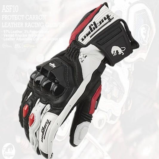 Motorcycle Gloves Afs6 Afs10 Afs18  Security Protection Windproof  Motocross Mittens Touch Screen Men's Leather Motorbike Glove RISE DEFENSE SYSTEMS.AI PRODUCTS