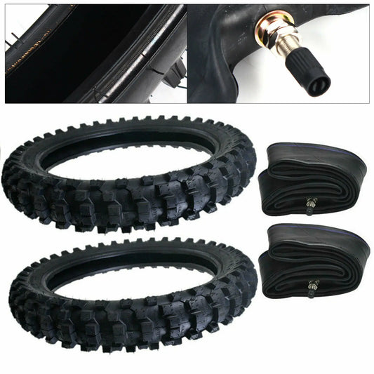 Black Front Rear Tire Tube Kit 70/100-19 90/100-16 Fit for 50cc - 150cc Dirt Pit Bike Motocross Off-road RISE DEFENSE SYSTEMS.AI PRODUCTS