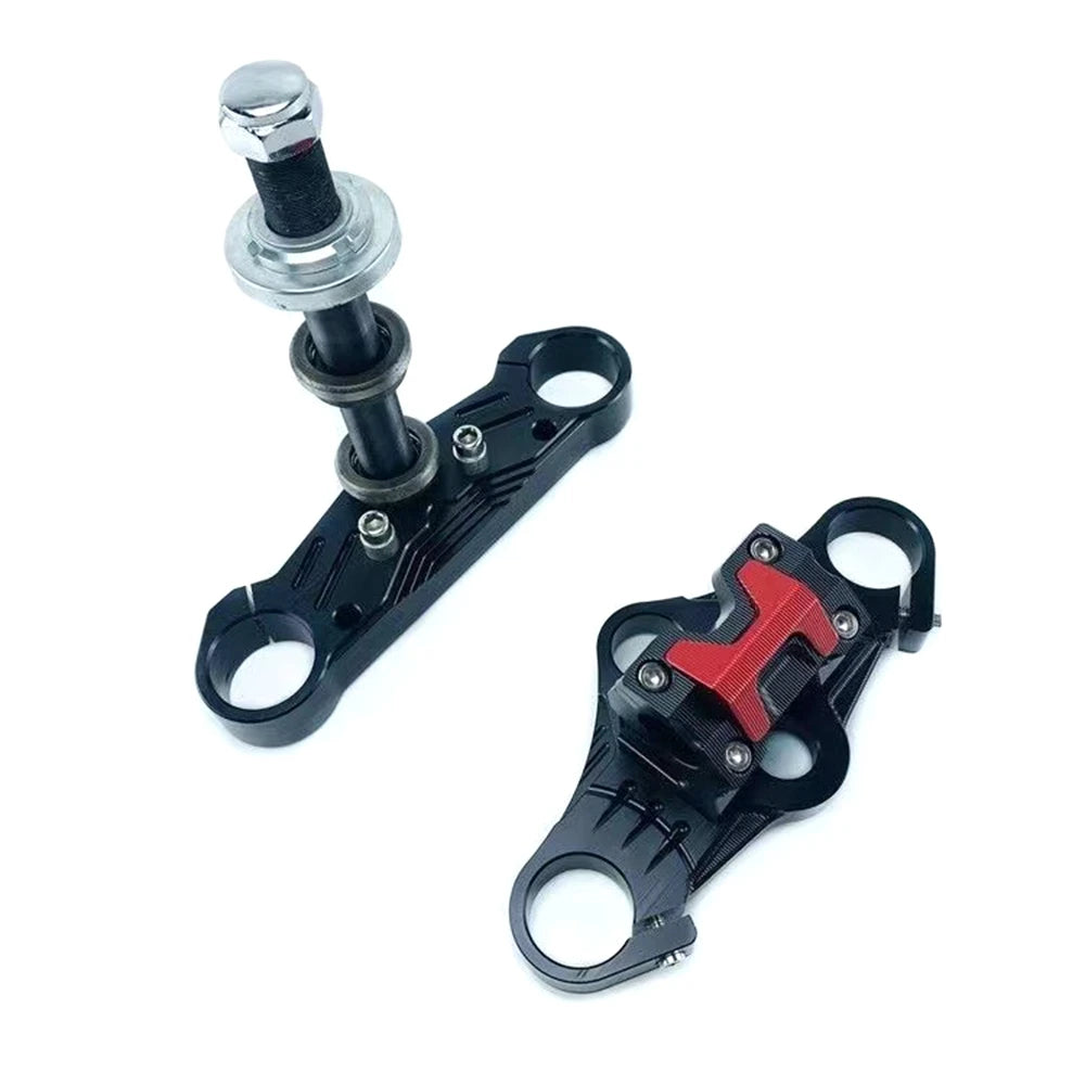 CNC Motorcycle Front Shock Samsung Steering Column With Straight Handlebar Fixed Base Universal For Honda MSX125 Monkey M3 M5 Z6 RISE DEFENSE SYSTEMS.AI PRODUCTS