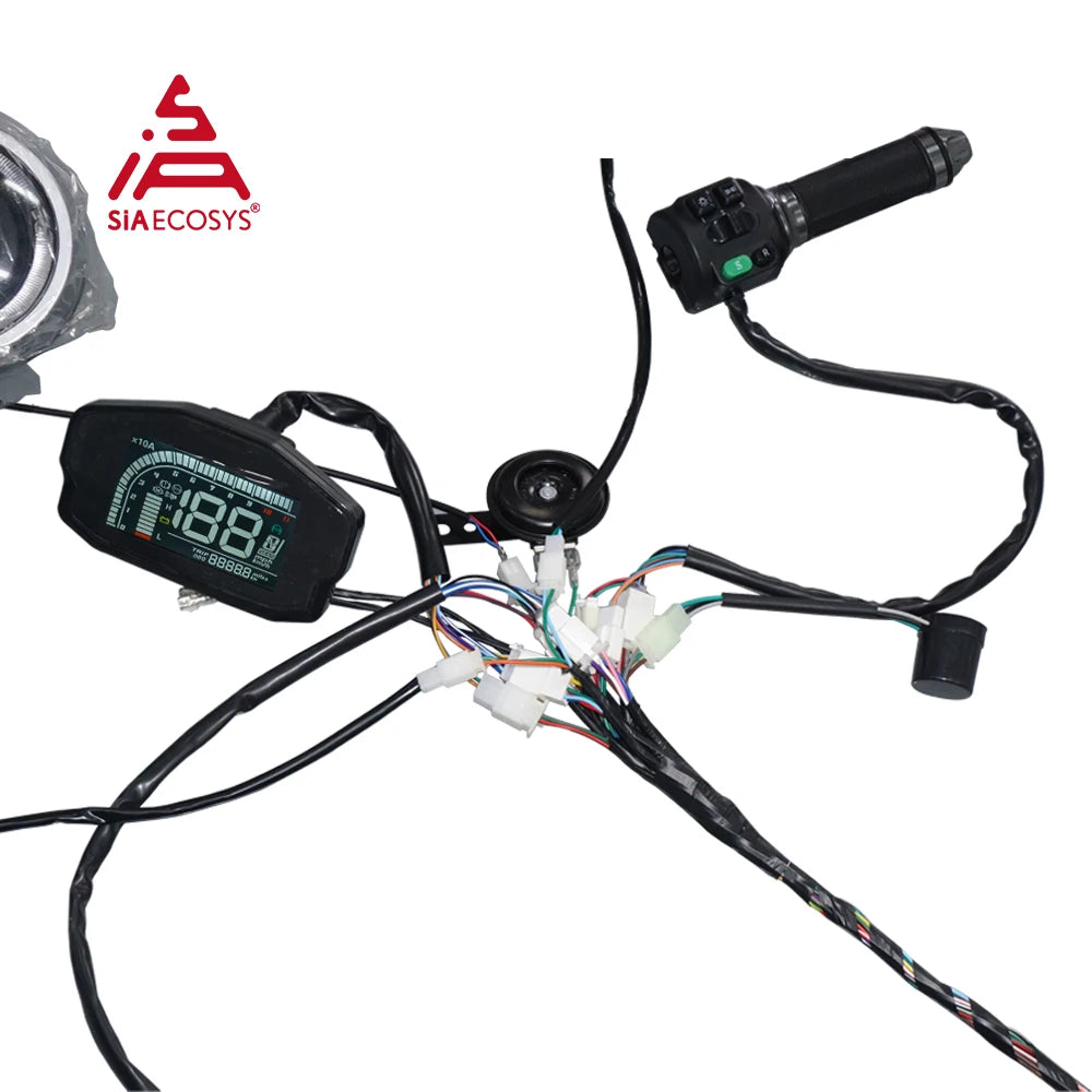 SiAECOSYS Vehicle Wiring Harness for Fardriver Hall/Encoder Controller Electric Bike Controller and Display System RISE DEFENSE SYSTEMS.AI PRODUCTS
