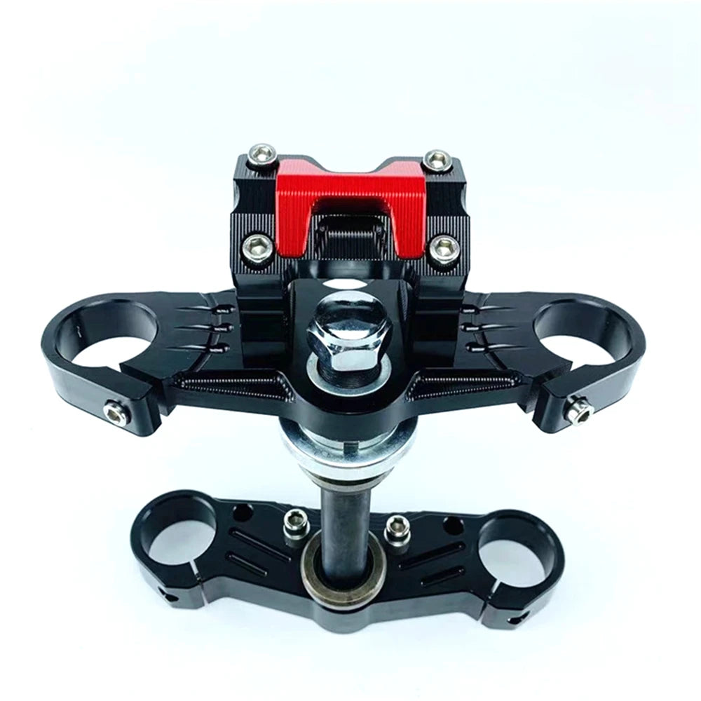 CNC Motorcycle Front Shock Samsung Steering Column With Straight Handlebar Fixed Base Universal For Honda MSX125 Monkey M3 M5 Z6 RISE DEFENSE SYSTEMS.AI PRODUCTS