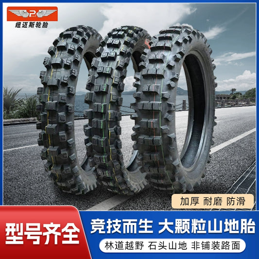 Newmaisi Big Flower Tire Mountain Scrambling Motorcycle Tire 181921-Inch Thickening and Wear-Resistant Big Tooth Flower Front and Rear Outer Tire RISE DEFENSE SYSTEMS.AI PRODUCTS