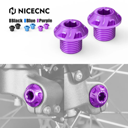 NICECNC For Sur-Ron Light Bee X S L1E Segway X160 X260 Surron Electric Dirt Bike Front Wheel Axle Bolt Nut Cover Screws Aluminum RISE DEFENSE SYSTEMS.AI PRODUCTS