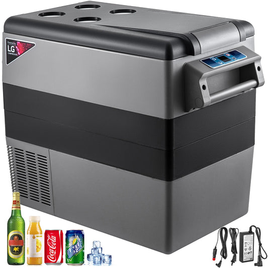 VEVOR 55L Car Refrigerator Mini Fridge Freezer Portable Compressor Cooler 12/24V DC 110-240V Ice Box for Camping RISE DEFENSE SYSTEMS.AI PRODUCTS