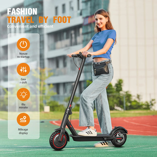 350W Foldable Electric Scooter for Adults Teens,Explosion-proof Tires,Dual Brake System Lightweight High Quality E-scooter RISE DEFENSE SYSTEMS.AI PRODUCTS