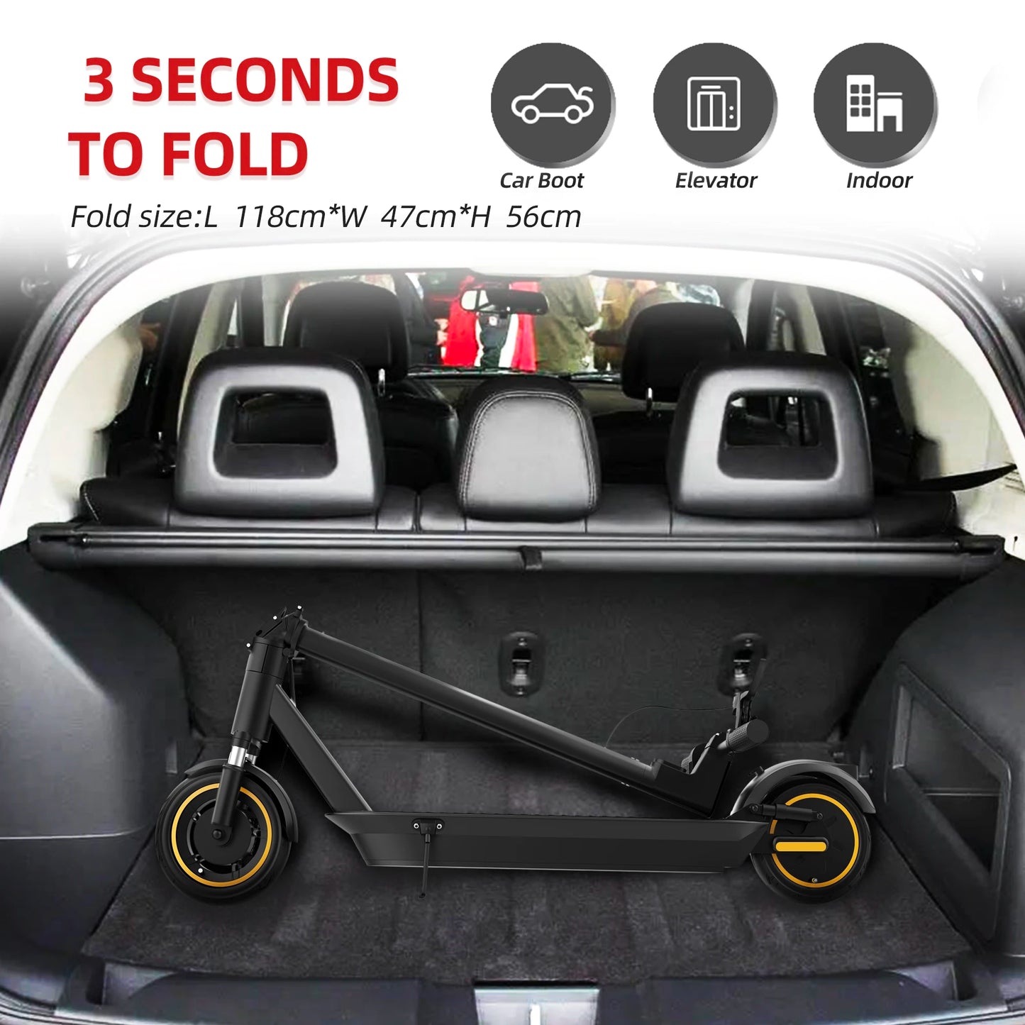 AOVOPRO New ESMAX Electric Scooter 500W 40km/h Adult APP Smart Scooter Shock-absorbing Anti-skid Folding Electric Scooter RISE DEFENSE SYSTEMS.AI PRODUCTS