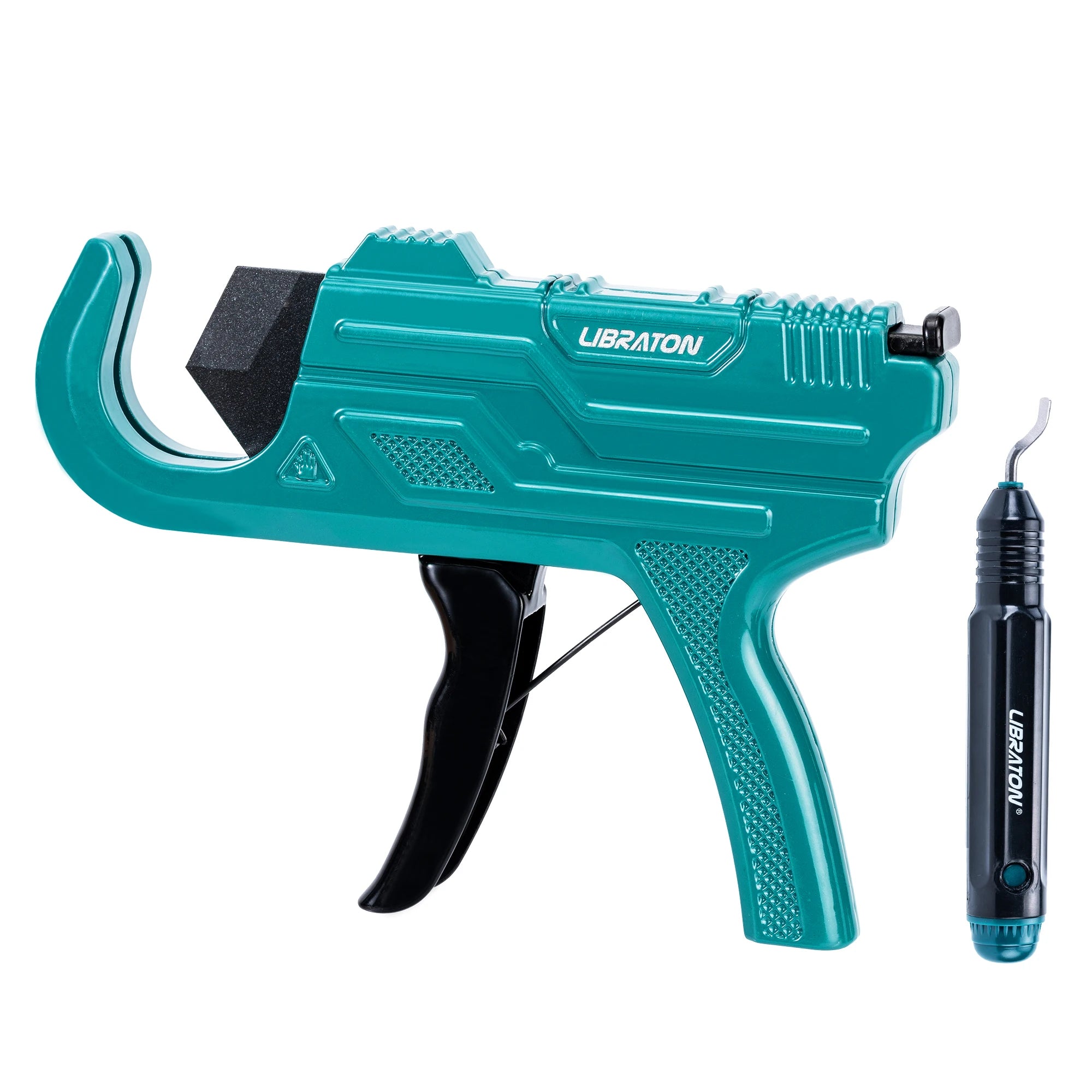 LIBRATON PVC Pipe Cutter, One-hand Operated Plastic Pipe Cutter with Deburring Tool, Up to 1-5/8