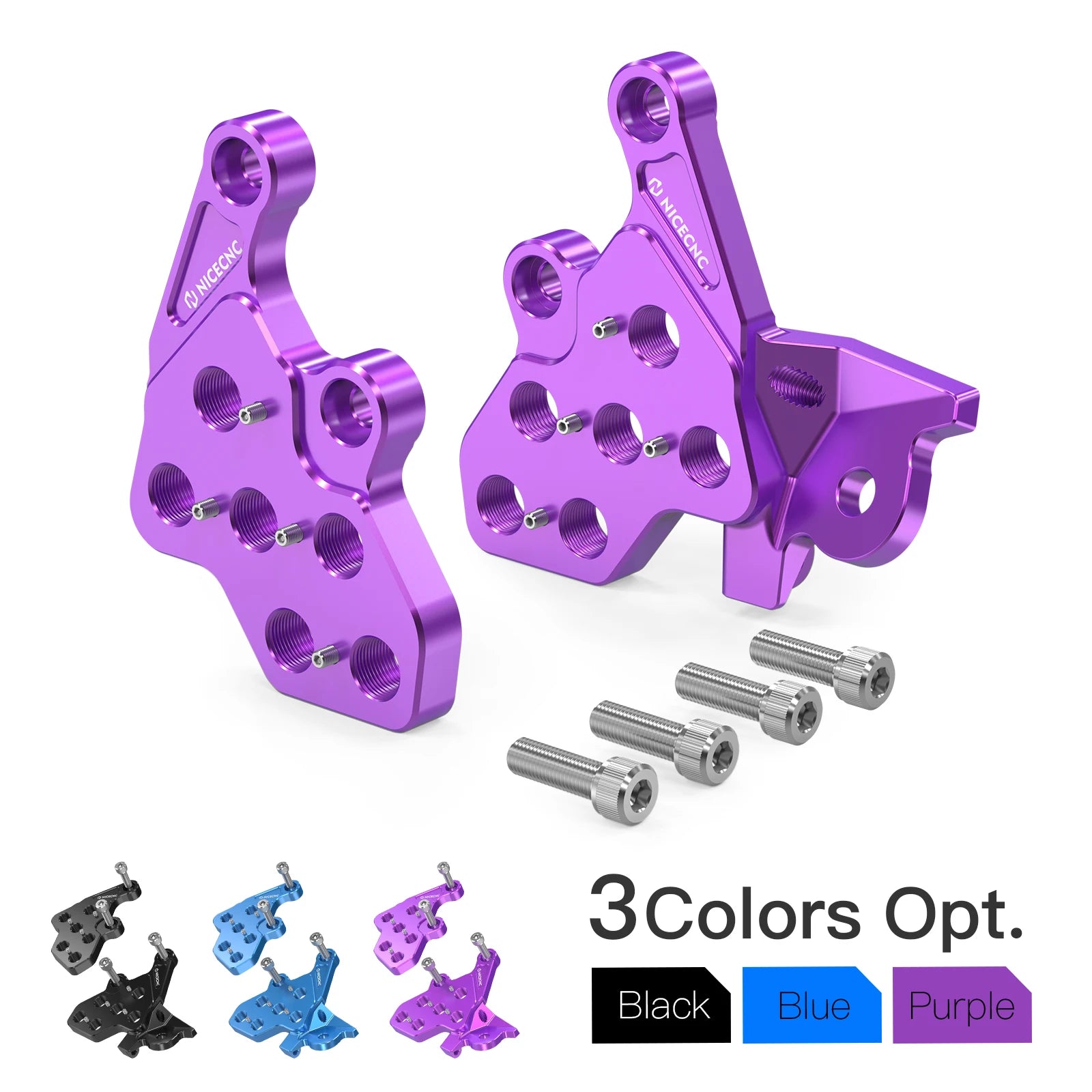 NICECNC Electric Dirt Bike Foot Peg Bracket Package For Surron Light Bee X S L1E Segway X160 X260 FIX Foot Spike Holder Kit RISE DEFENSE SYSTEMS.AI PRODUCTS