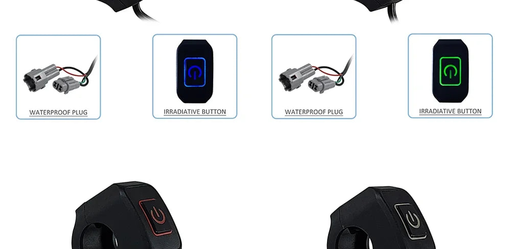 LINGQI RACING Modified Headlight Switch Control On Off Switches For TALARIA STING SURRON SUR RON Light Bee X Dirt Pit Bike Parts RISE DEFENSE SYSTEMS.AI PRODUCTS