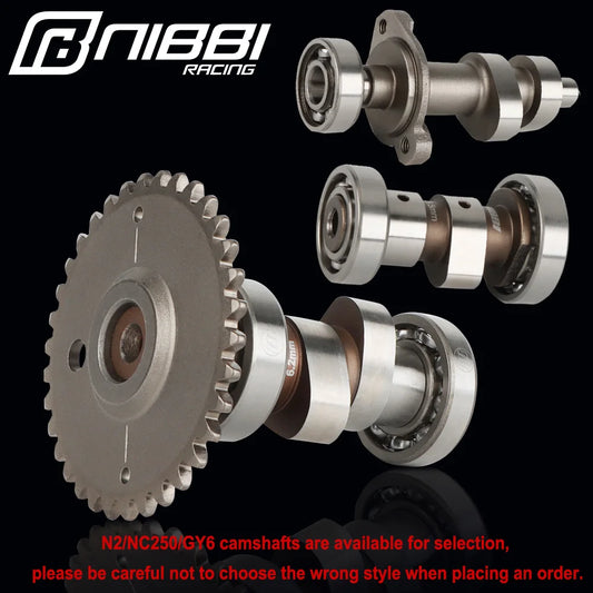 NIBBI Racing Cam NC250 Engine Camshaft Comp GY6 125cc 150cc Scooter A12 16002/P63 Cam YamahaFuXi125 Off Road Motorcycle Parts RISE DEFENSE SYSTEMS.AI PRODUCTS