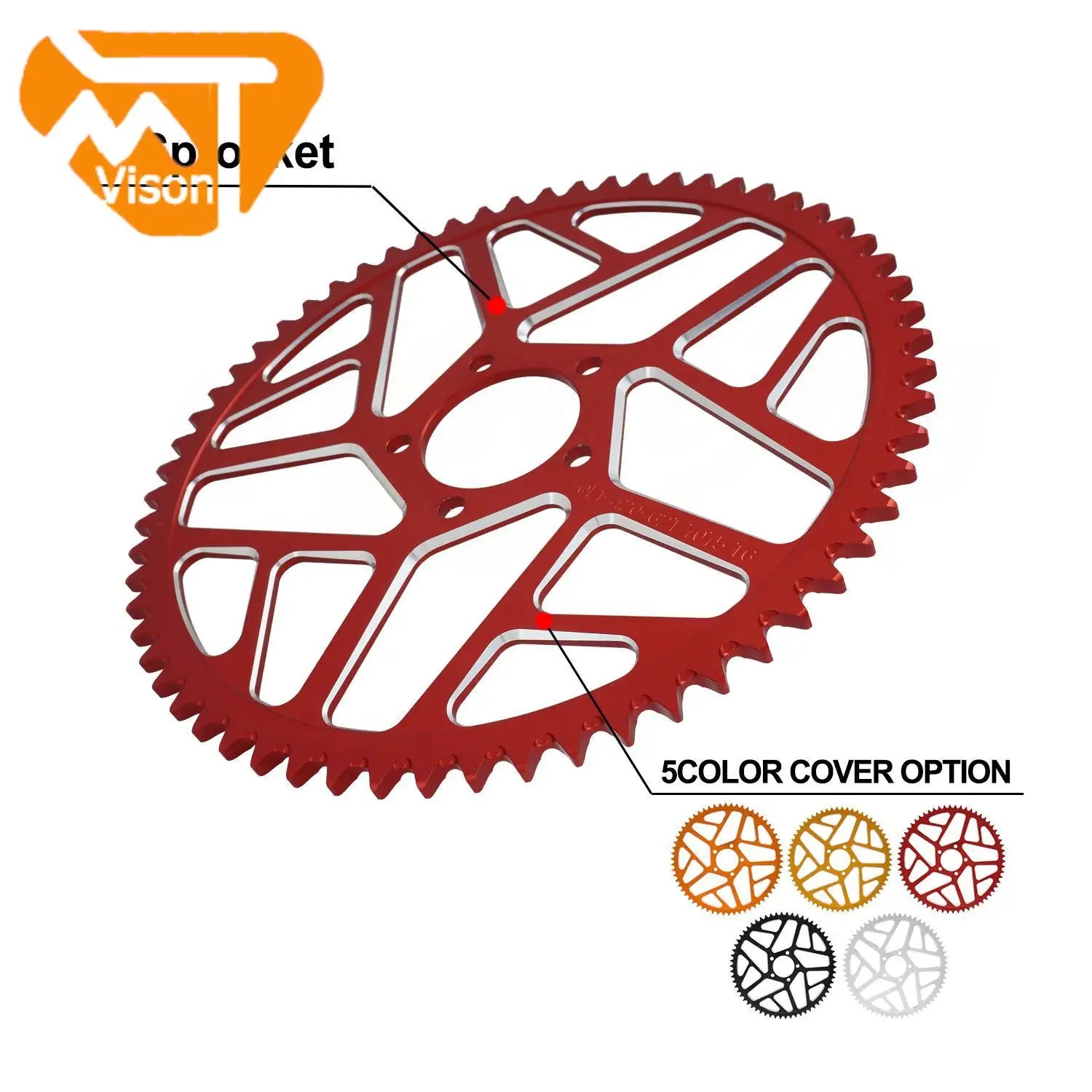 Motorcycle 7075 Aviation Aluminum Alloy 58T 62T Chain Sprocket For Sur Ron Surron Lightbee S X Segway X160 X260 Talaria Sting RISE DEFENSE SYSTEMS.AI PRODUCTS