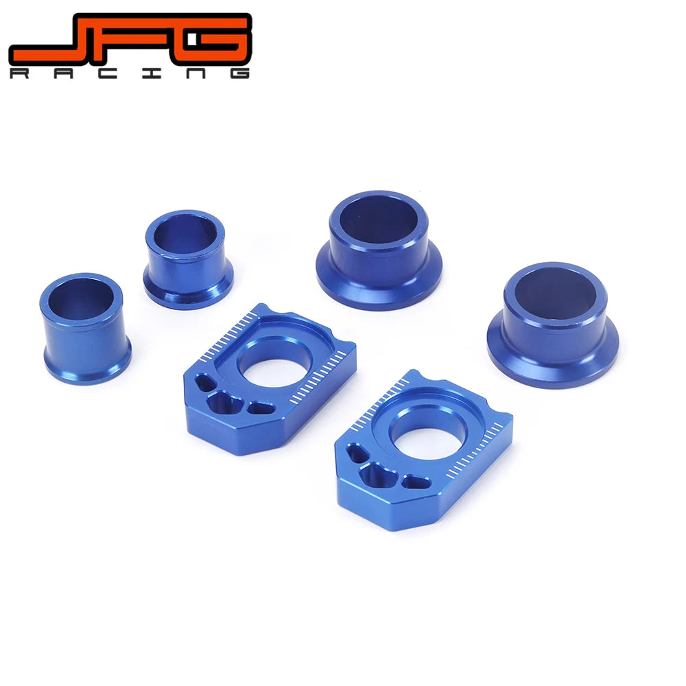 Motorcycle CNC Front Rear Wheel Hub Spacer Chain Adjust Axle Blocks For YAMAHA YZ250F 2012 2013 YZ450F 2010 2011 2012 2013 RISE DEFENSE SYSTEMS.AI PRODUCTS