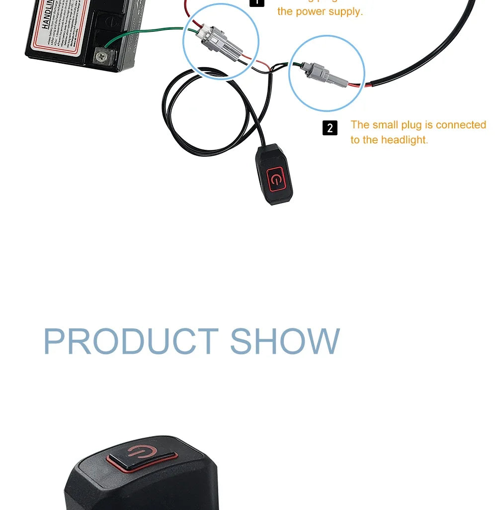 LINGQI RACING Modified Headlight Switch Control On Off Switches For TALARIA STING SURRON SUR RON Light Bee X Dirt Pit Bike Parts RISE DEFENSE SYSTEMS.AI PRODUCTS