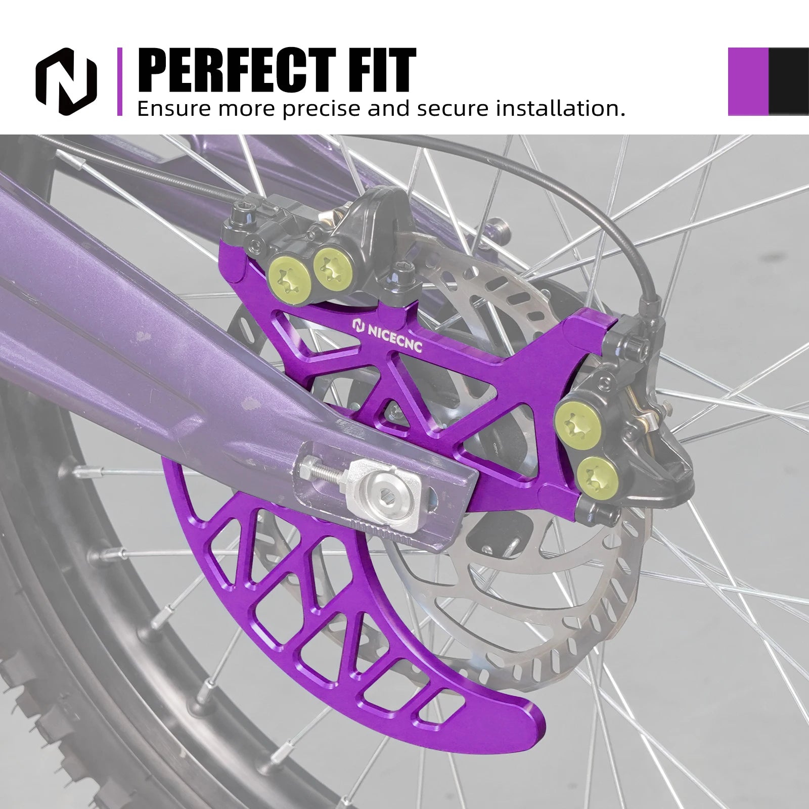 For Sur-Ron Surron Light Bee X S L1E Segway X160 X260 Rear Brake Disc Guard & Rear Brake Caliper Guard Protector Electric Bike RISE DEFENSE SYSTEMS.AI PRODUCTS