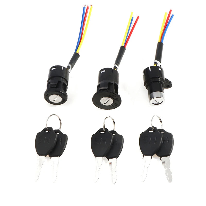 1Pc E-Bike Key Power Lock  Universal Ignition Switch Key Power Lock For Electric Bicycle Electric Scooter RISE DEFENSE SYSTEMS.AI PRODUCTS
