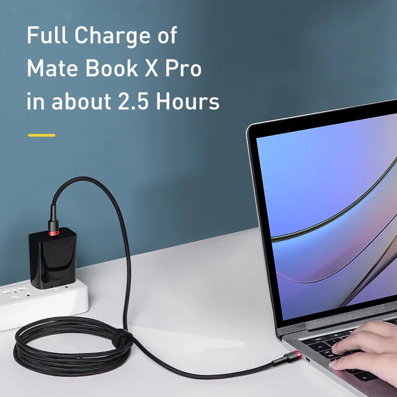Baseus-USB C to USBC Cable, PD Fast Charging Cable, MacBook, Samsung, Xiaomi Phone, 2M Quick Charge, 3.0 A, Type C, 100W RISE DEFENSE SYSTEMS.AI PRODUCTS
