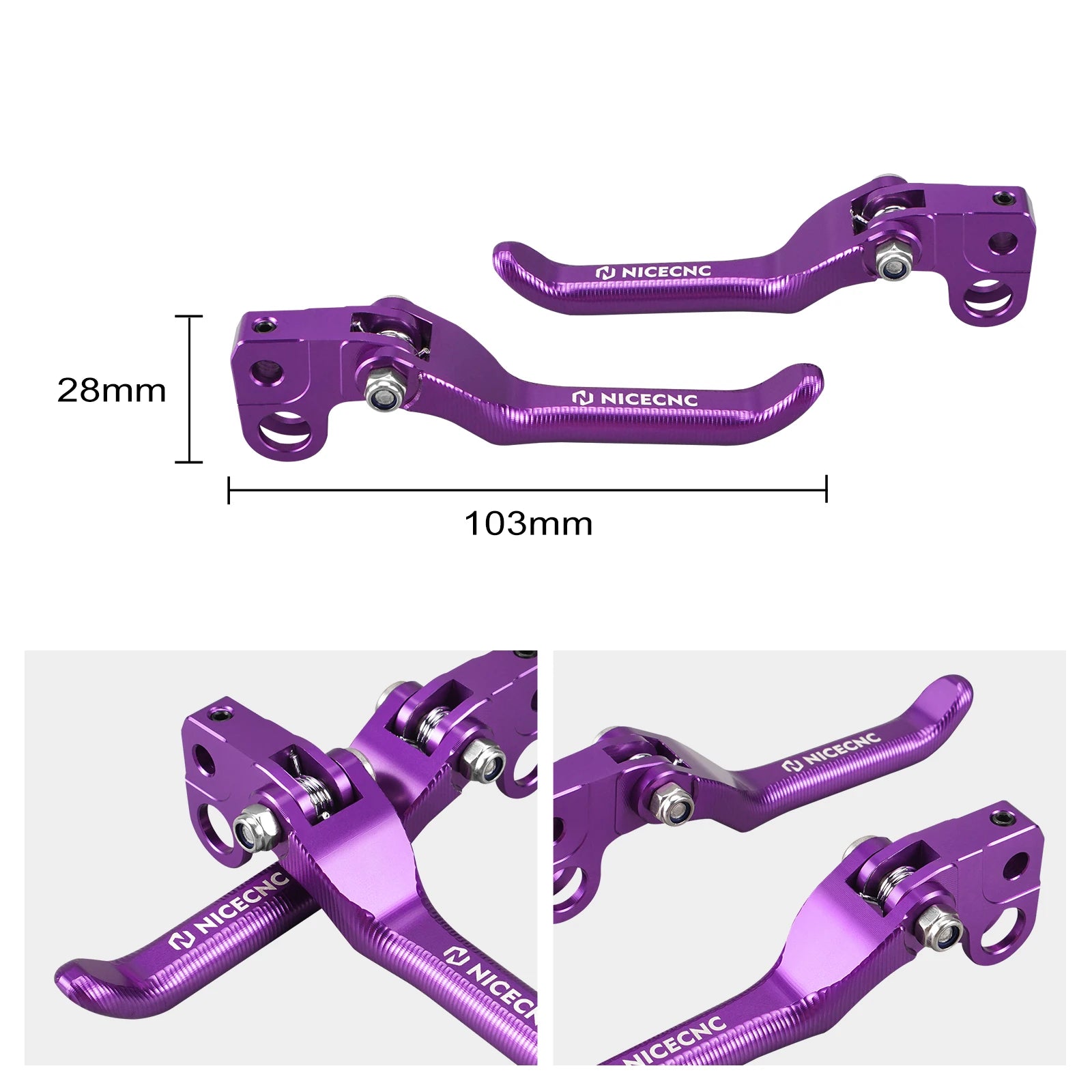 NICECNC For Surron Light Bee X S L1E Electric Dirt Bike Front Handlebar Bar Riser Mount Bracket Front Rear Brake Reservoir Cover RISE DEFENSE SYSTEMS.AI PRODUCTS
