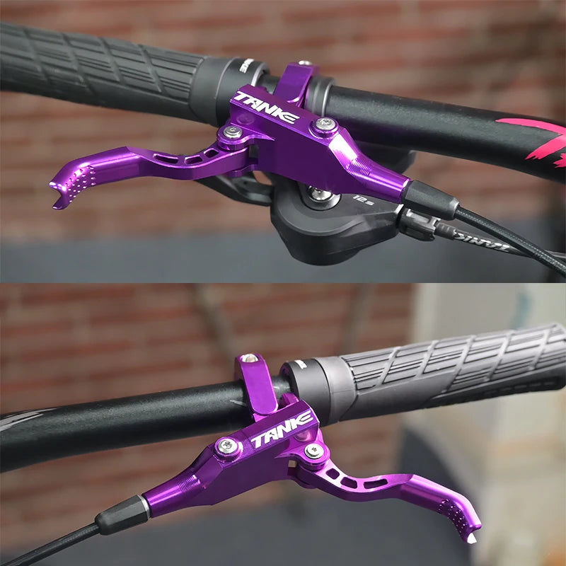 TANKE MTB 4 Piston Hydraulic Disc Brake 900/1700mm  4 Piston Resin Brake Pads Oil Pressure AM DH Road MTB Ultralight Disc Brake RISE DEFENSE SYSTEMS.AI PRODUCTS