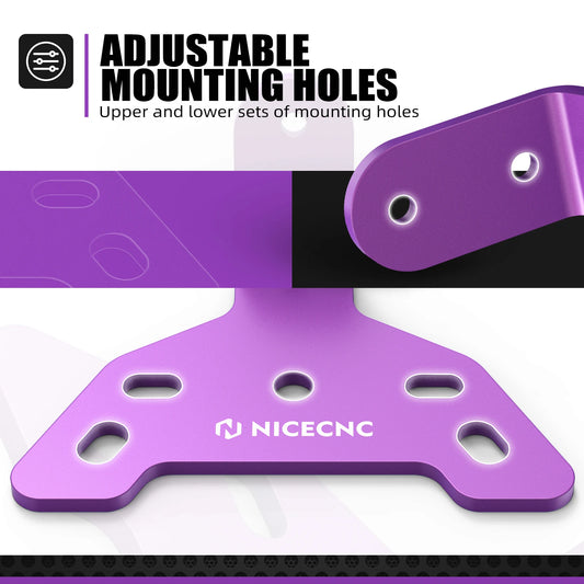 NICECNC For Surron Light Bee X S L1E Rear Shock Fender Mud Guard Dust Cover Licence Plate Holder Tail Light Mounting Bracket Kit RISE DEFENSE SYSTEMS.AI PRODUCTS