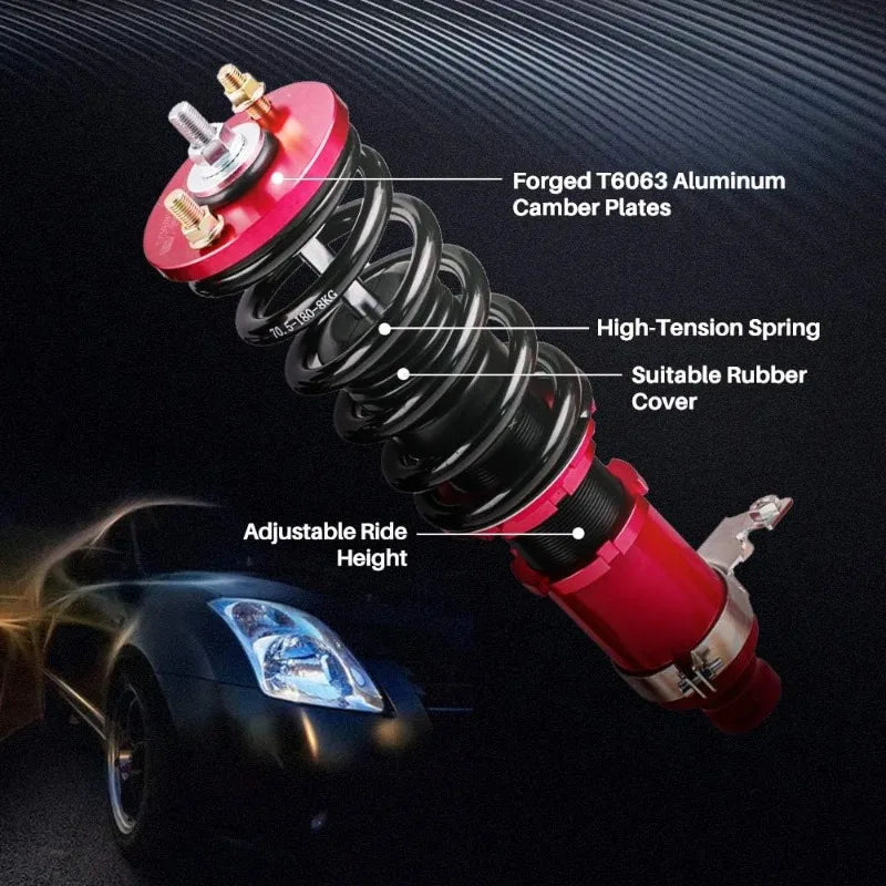 Christmas.Coilovers for Honda Civic 1989-2000, CRX 1989-1991, Delsol 1993-1997, for Acura Integra 1994-2001, Adjustable Height C RISE DEFENSE SYSTEMS.AI PRODUCTS