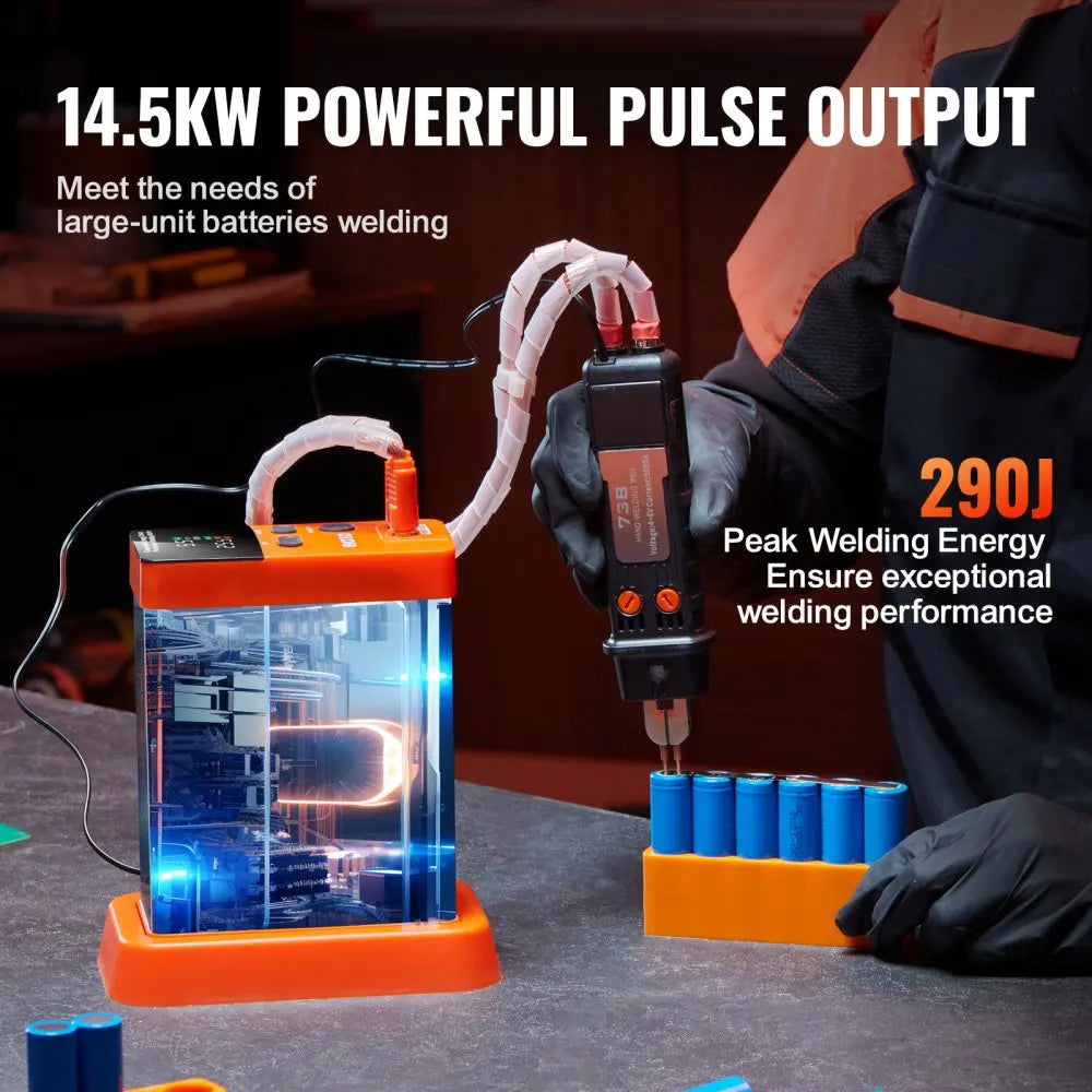 VEVOR Battery Spot Welder 14.5KW Capacitor Energy Storage Pulse Battery Spot Welder with 73B Welding Pen 801D High Power Spot RISE DEFENSE SYSTEMS.AI PRODUCTS