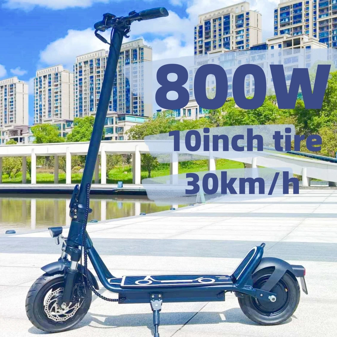 USA Adult 10inch Tubeless Tires 30km/h Speed 18.6mph 40KM Long Range 36V 13Ah 800W Electric Scooter Trottinettes Electriques RISE DEFENSE SYSTEMS.AI PRODUCTS