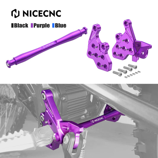 For Surron Light Bee X S L1E LBX Segway X160 X260 NICECNC Electric Dirt Bike Foot Pegs Mount Bracket Footrest Support Brace Kit RISE DEFENSE SYSTEMS.AI PRODUCTS