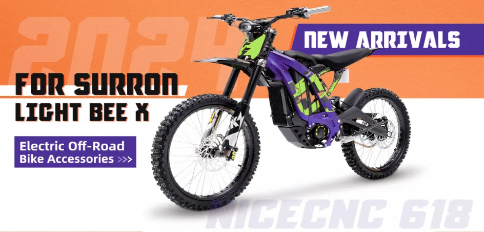 For Surron Light bee X Front Brake Disc Guard & Fork Leg Guards & Wheel Axle Bolt Nut Light bee S Light bee L1E Segway X160 X260 RISE DEFENSE SYSTEMS.AI PRODUCTS
