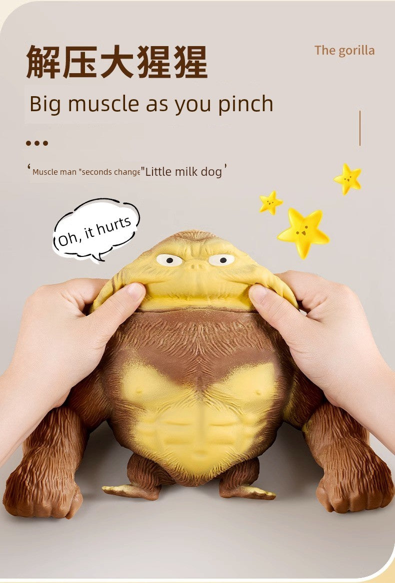 Funny Quirky Squeezing Toy Vent Pressing Gorilla RISE DEFENSE SYSTEMS.AI PRODUCTS