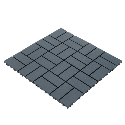 44 Pack Interlocking Patio Deck Tiles-12x12 Inch, Easy Install for Poolside, Balcony, Backyard - Durable Polypropyl RISE DEFENSE SYSTEMS.AI PRODUCTS