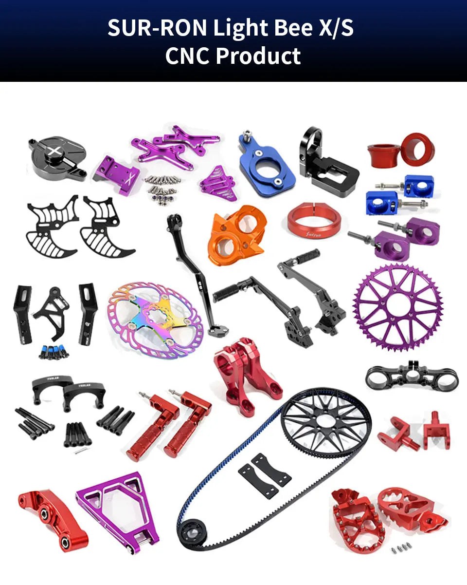 For SUR-RON Light Bee X Talaria Sting Original or modified accessories sur ron Off-road Dirtbike SUR-RON CNC Accessories RISE DEFENSE SYSTEMS.AI PRODUCTS