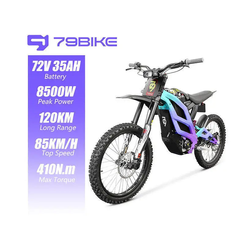 79BIKE Enduro 72V 12000W Off Road Dirt Cross Electric Motorcycle 35AH Lithium battery Electric Dirt Bike E Motorbike