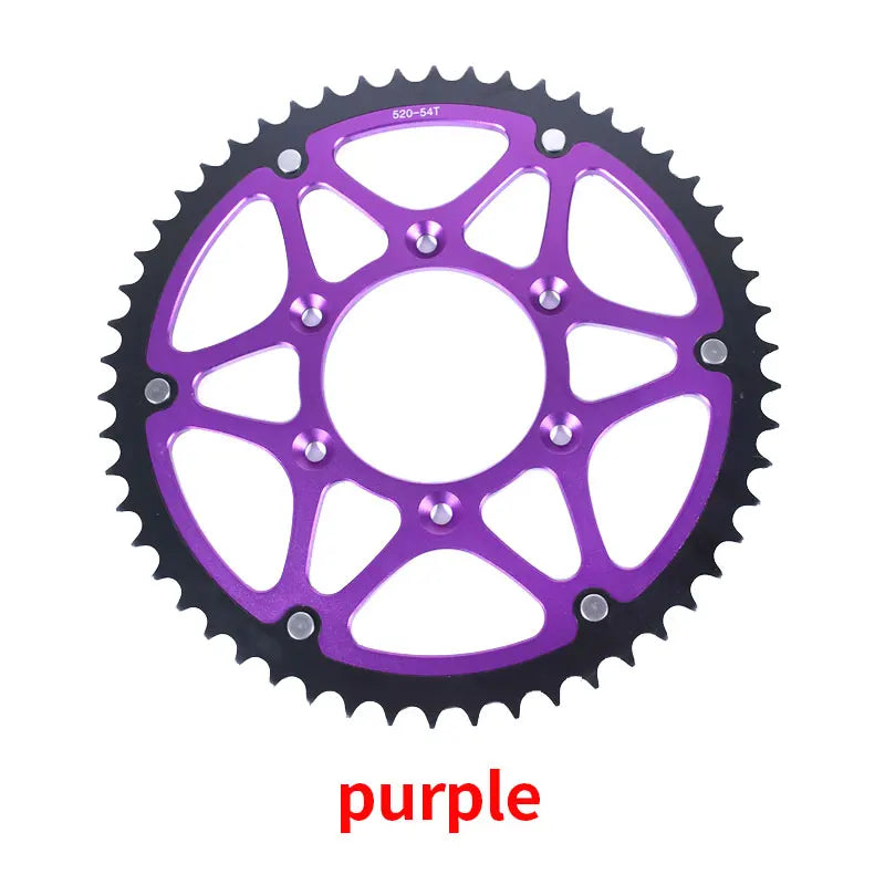For SUR-RON Ultra Bee Steel-clad Aluminum 54 Tooth Sprocket Disc Plate E-bike Off-road Dirtbike Motorcycle Accessories SURRON RISE DEFENSE SYSTEMS.AI PRODUCTS