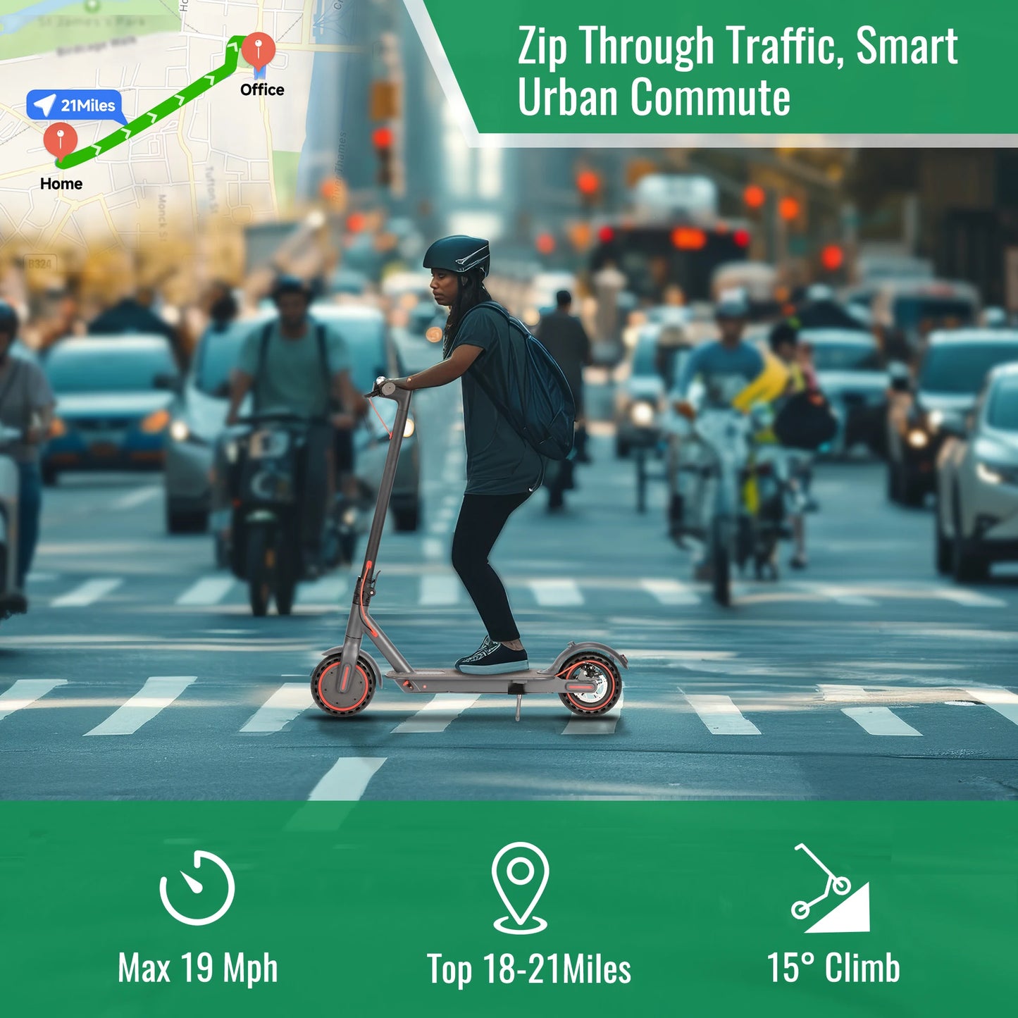 350W Foldable Electric Scooter for Adults Teens,Explosion-proof Tires,Dual Brake System Lightweight High Quality Kick E-scooter RISE DEFENSE SYSTEMS.AI PRODUCTS