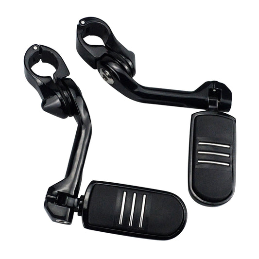Motorcycles 1 1/4" Footrest Highway Engine Guard Foot Pegs Mount For Harley Sportster Tri Street Glide FLHX Road King Low Rider RISE DEFENSE SYSTEMS.AI PRODUCTS