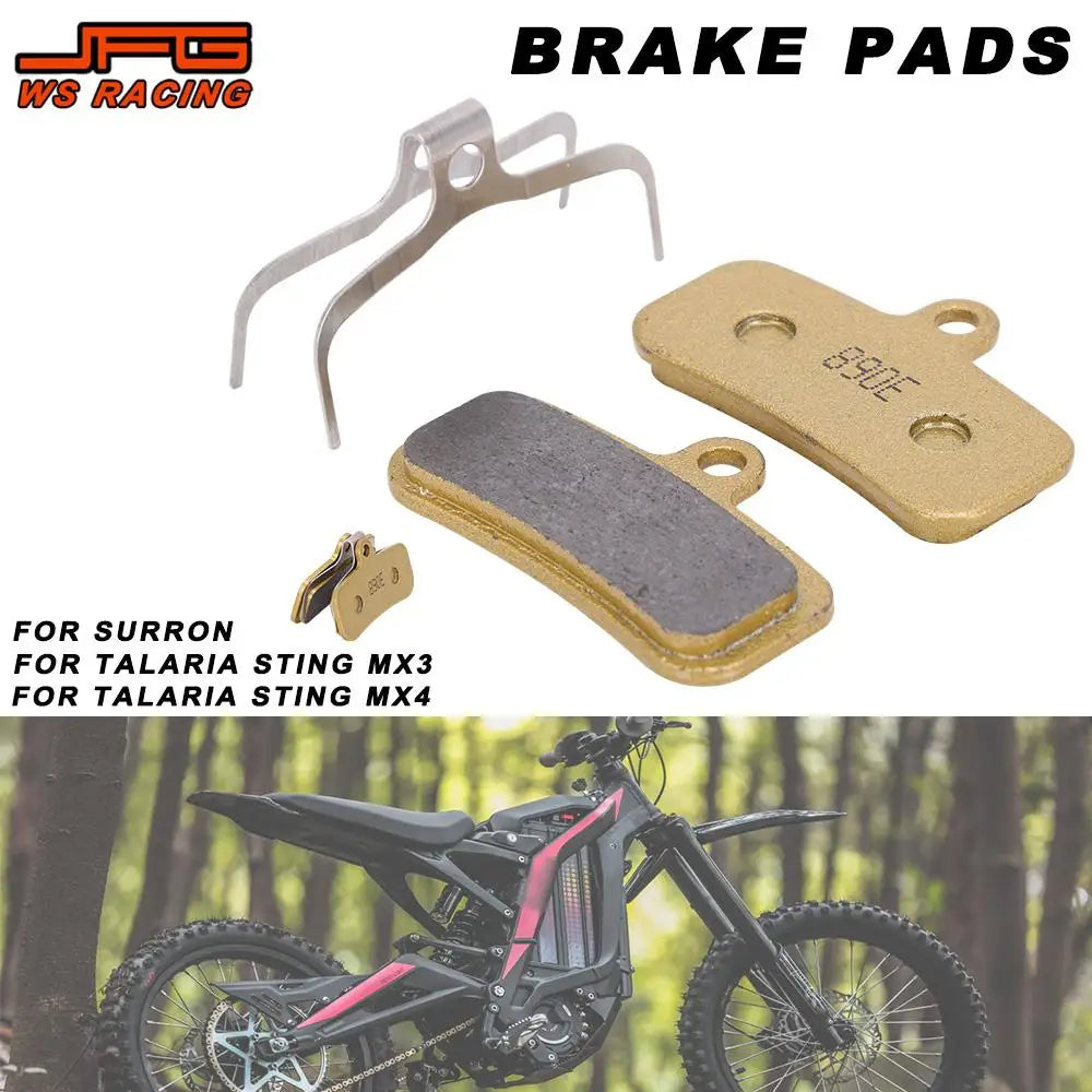 For Surron Original Disc Brake Pads Sintered Metal Brake Pad For Sur Ron Talaria Sting MX3 MX4 Light Bee Electric Bike E-Bikes RISE DEFENSE SYSTEMS.AI PRODUCTS