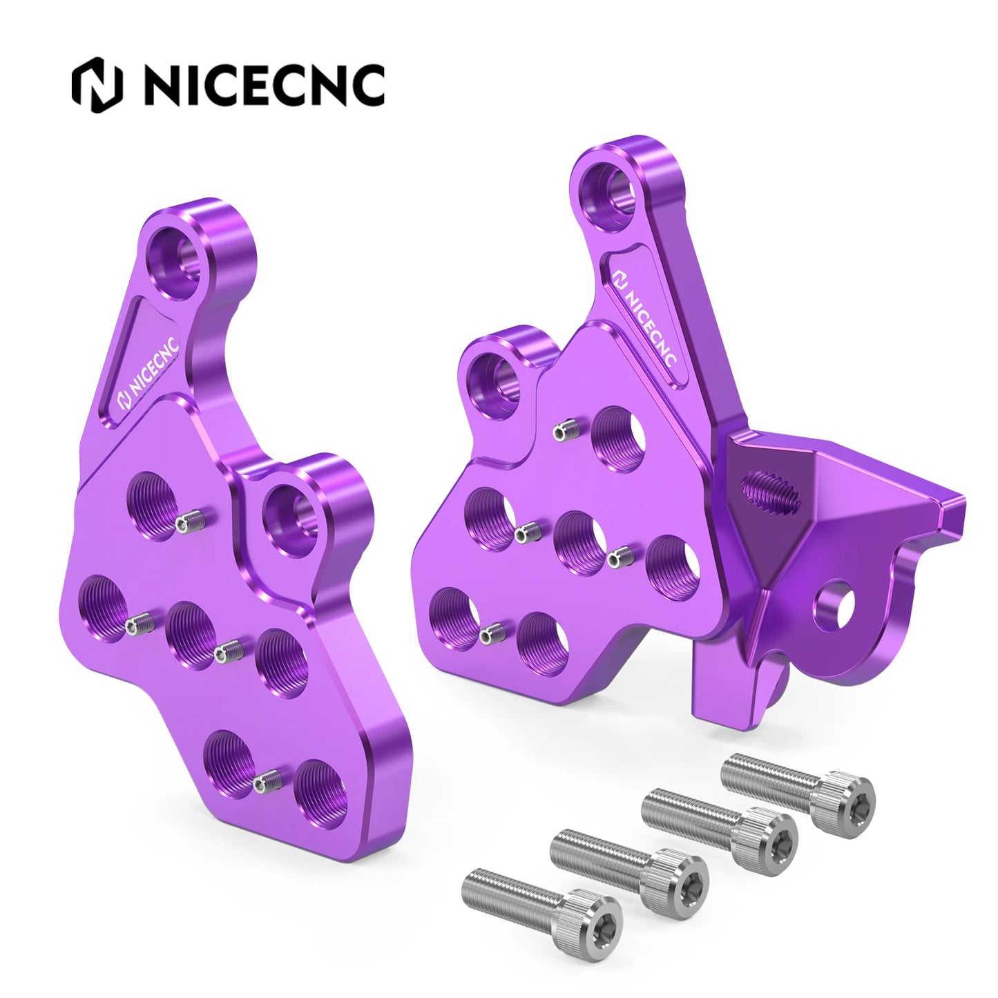 NICECNC For Surron Light Bee X S Electric Bike Footpeg Peg Bracket Package Footrest Pedal Support Brace Foot Side Kick Stand Kit RISE DEFENSE SYSTEMS.AI PRODUCTS