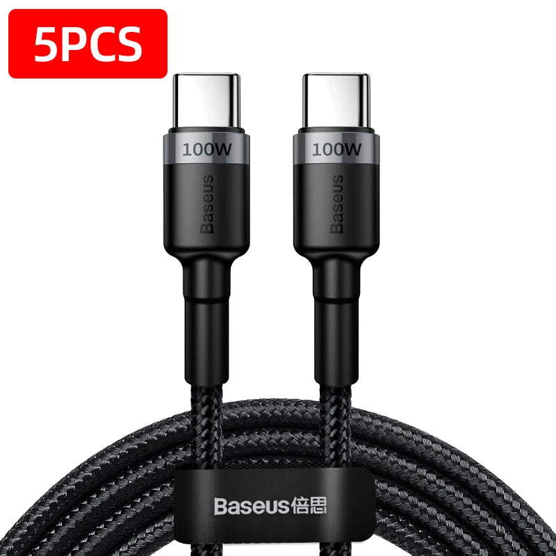 Baseus-USB C to USBC Cable, PD Fast Charging Cable, MacBook, Samsung, Xiaomi Phone, 2M Quick Charge, 3.0 A, Type C, 100W RISE DEFENSE SYSTEMS.AI PRODUCTS
