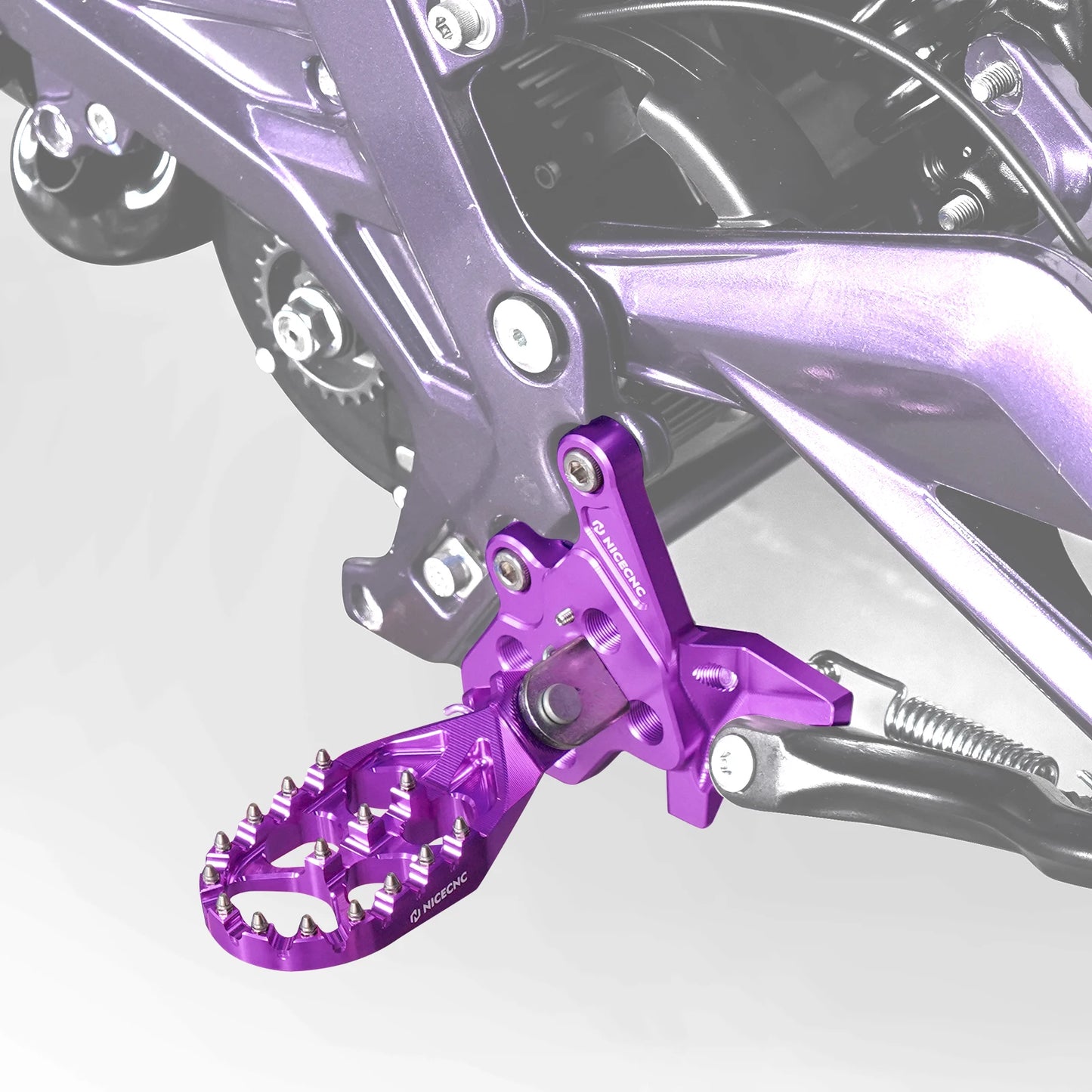 For Surron Light Bee X S L1E LBX Segway X160 X260 NICECNC Electric Dirt Bike Foot Pegs Mount Bracket Footrest Support Brace Kit RISE DEFENSE SYSTEMS.AI PRODUCTS