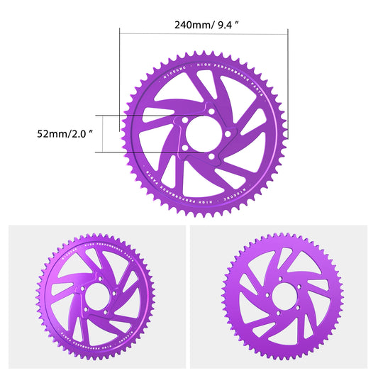 For Surron Light Bee X 58T Rear Sprocket & Rear Sprocket Bolts Screws Titanium For Sur-Ron Light Bee X S L1E Segway X160 X260